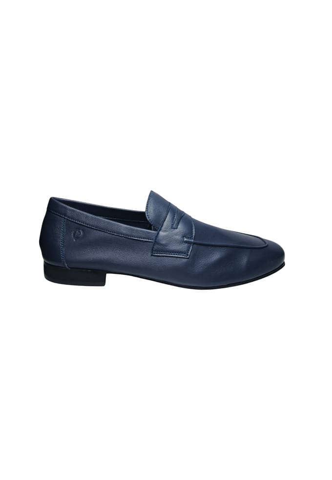 pb10081C9evie750 Pollini Man Blauw leer