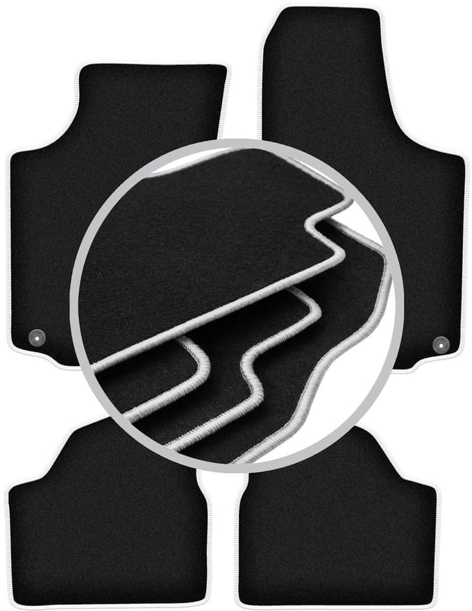 CARLUX-SILVER automatten voor: Opel Corsa C hatchback (2000-2006)