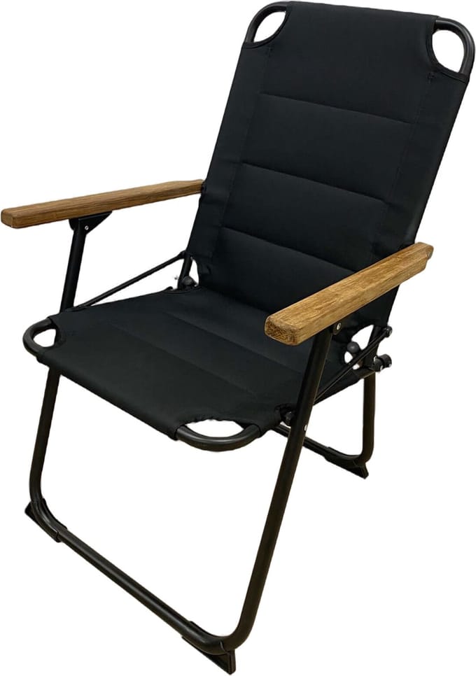 Campingstoel Ocana PHF Tuin - Stoel Klapstoel Opvouwstoel Aluminium Hout