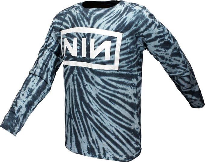 Nine Inch Nails Logo Dip Dye Longsleeve T-Shirt - Officiële Merchandise - M