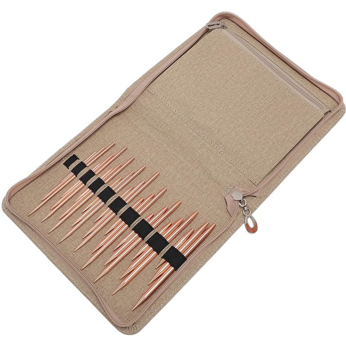27 stuks rondbreinaalden set verwisselbare verwijderbare aluminiumoxide haaknaalden met beige
