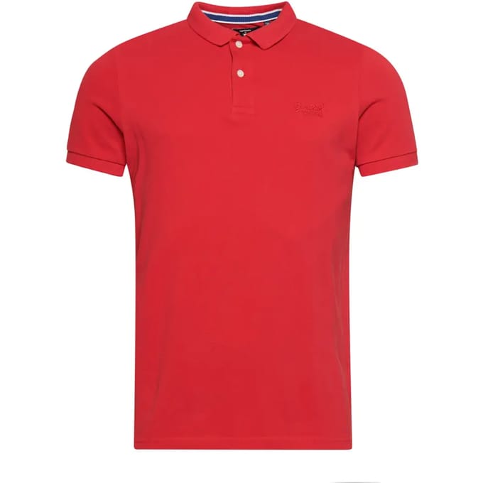 Superdry Classic Pique Polo Rood L Man