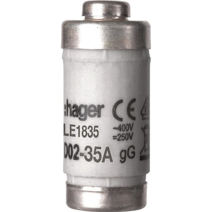 D02 Smeltveiligheid 35A 400V Klasse Gg Met Indicator - Le1835 [10 Stuks]