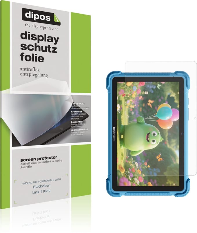 dipos – 2x Matte Beschermfolie geschikt voor Blackview Link 1 Kids | Krasbestendige & antireflecterende Screenprotector Ultra-Thin