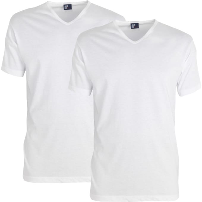 Alan Red Heren ondershirt vermont extra lang t-shirt v-hals 2-pack -