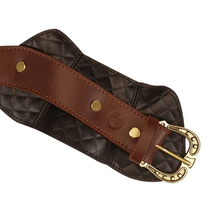 Liebe Seele - The Equestrian Leather Posture Collar And Leash - Leren Halsband Met Ketting