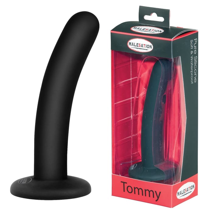 Gladde P-spot Dildo Tommy - 15.5 cm
