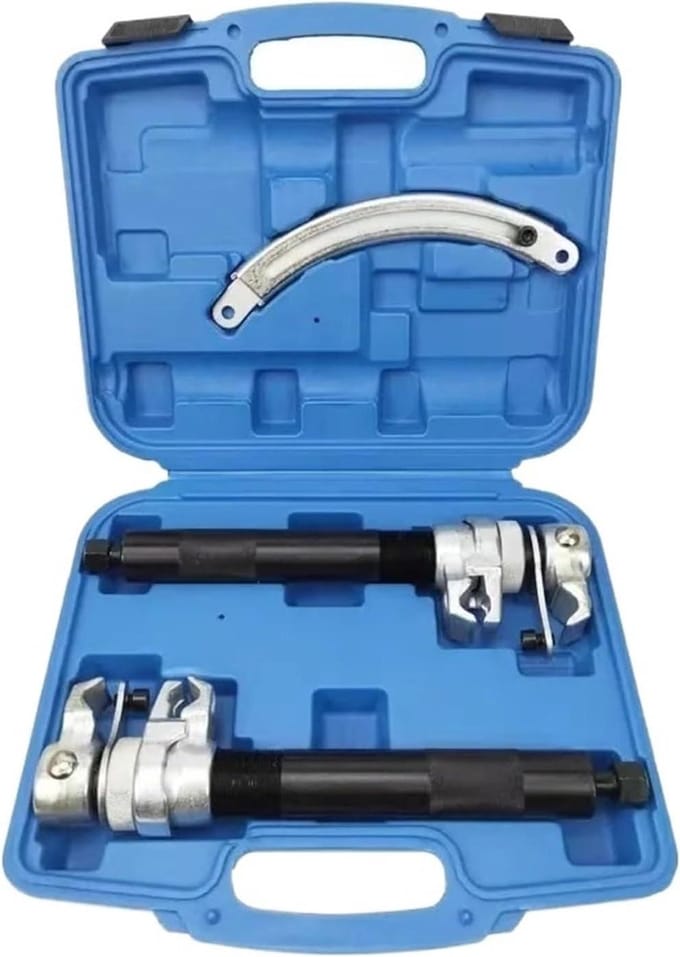 Veercompressor Set - Schokdemper Gereedschap - Auto Onderhoud - Professionele Nauwkeurigheid - Compact Formaat - Zwart