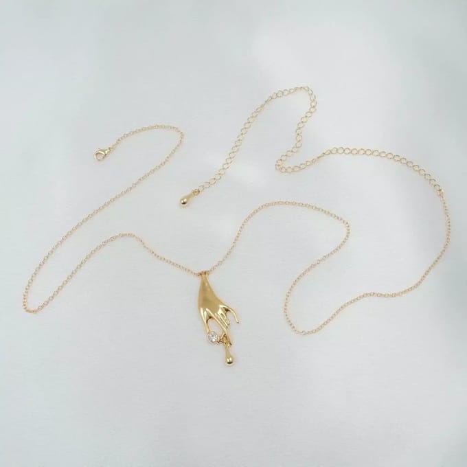 Sylvie Monthulé | Gouden Bodychain Sieraad | Secret Caress Maat M