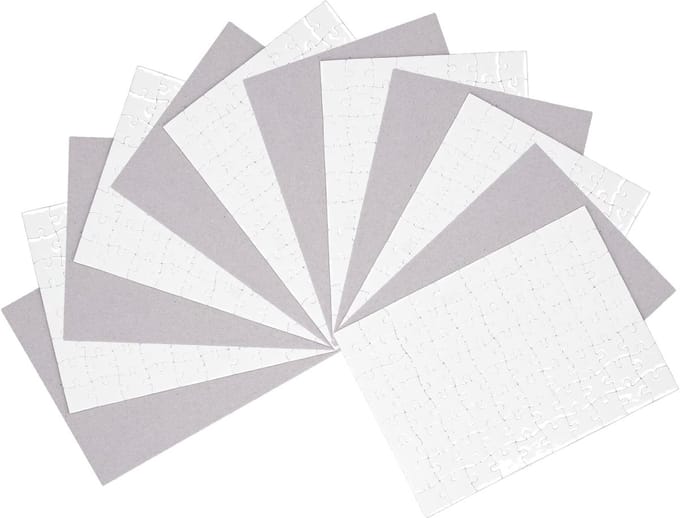 Sublimatiepuzzel Sets - Blanco Puzzels - Doe-het-zelf Knutselen - Warmtepers Overdracht - 480 Stukjes - Wit