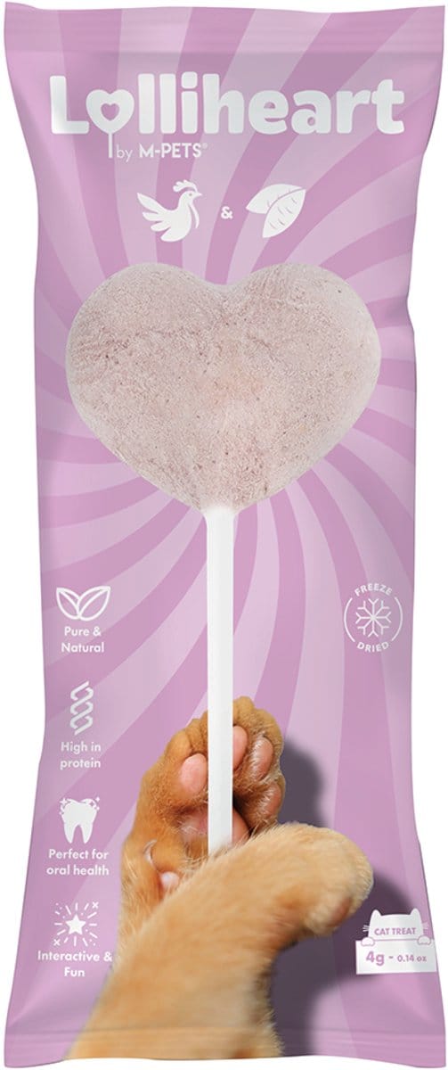 M-PETS Lolliheart kat snack kip & paarse aardappel - per 15