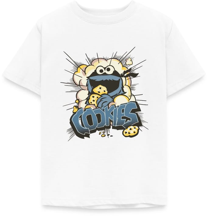 Sesamstraat Koekiemonster En Koekjes T-Shirt Kinderen
