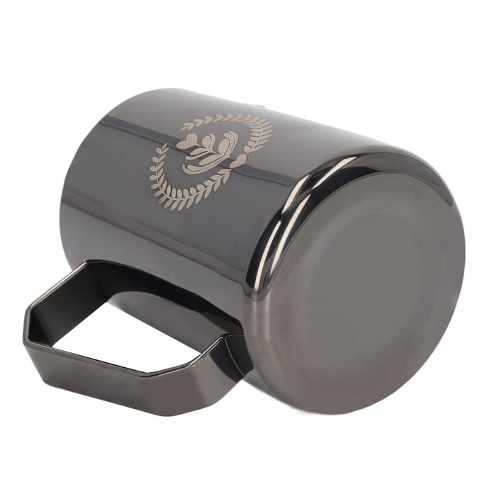 Opschuimkan Pitcher 600ml Voedselkwaliteit Roestvrij Staal Melkopschuimbeker Adelaarsuitloop Melk Opschuimen L(for 6.5-9kg) schoon