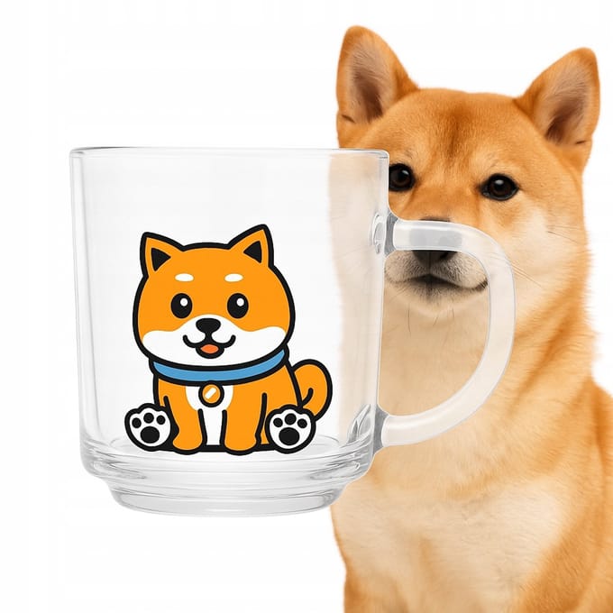 Shiba Inu Glazen Mok 220ml - Leuk en functioneel