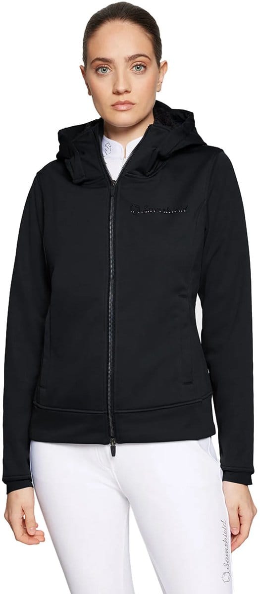 Samshield FW25 Rachel Softshell met Rits en Capuchon - Zwart - M