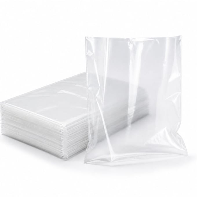 Inpakr Transparante LDPE Zakken - 500 Stuks - 60 x 80 cm - 50 Micron - Grote Plastic Zakken