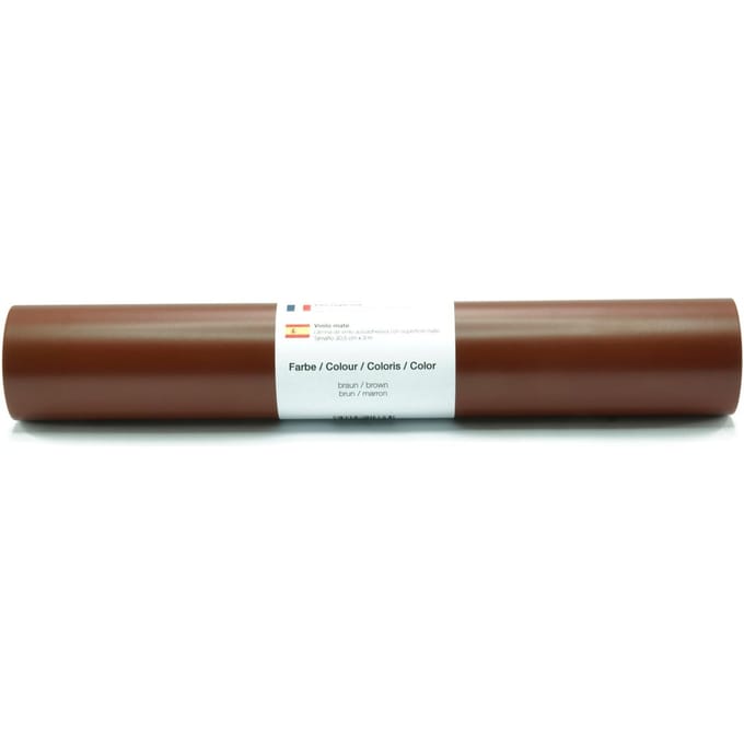 Zelfklevende vinyl folie - Bruin-Mat
