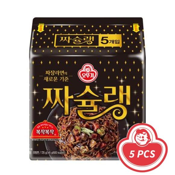 Ottogi Jjachelin/Jjajang-Ramyeon 145 g x 5 (3 opties) 10PCS