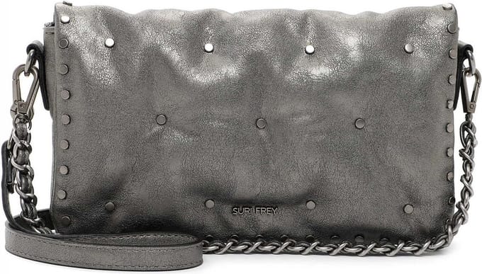 SURI FREY Schoudertas Andy Handbag Darksilver Zilverkleurig