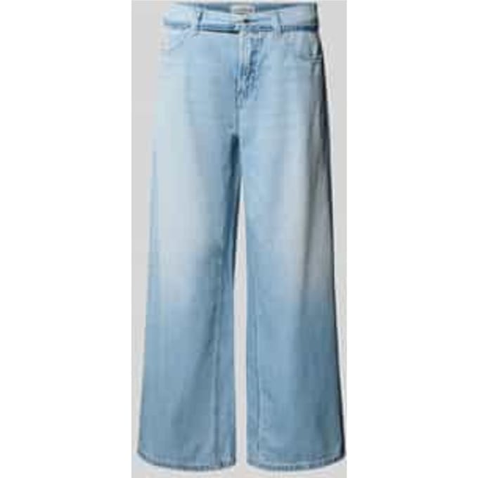 regular fit loose fit jeans van puur katoen model 'PALAZZO'