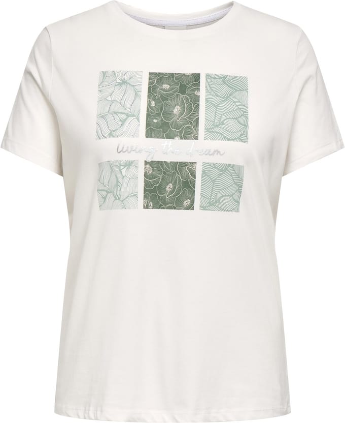 ONLY CARMAKOMA - CARCRUZ SS O-NECK REG TEE JRS Dames T-shirt
