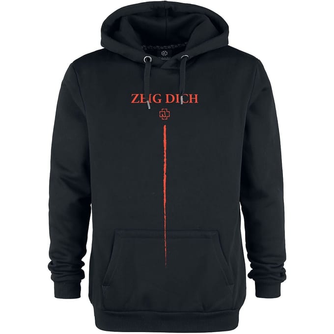Rammstein Trui met capuchon - Zeig Dich Logo - S tot 3XL - voor  - zwart