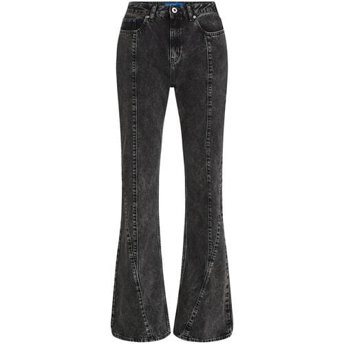 Karl Lagerfeld Klj Hr Flare Denim Stone Washed Black Maat: W27L30 | Flared Jeans Outlet | Dames | Zwart