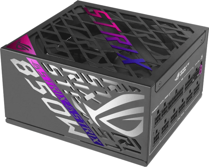 ASUS ROG Strix 850W Platinum Voeding - 850 Watt - 135 mm - ATX 3.1 - 80 Plus 80 PLUS Platinum