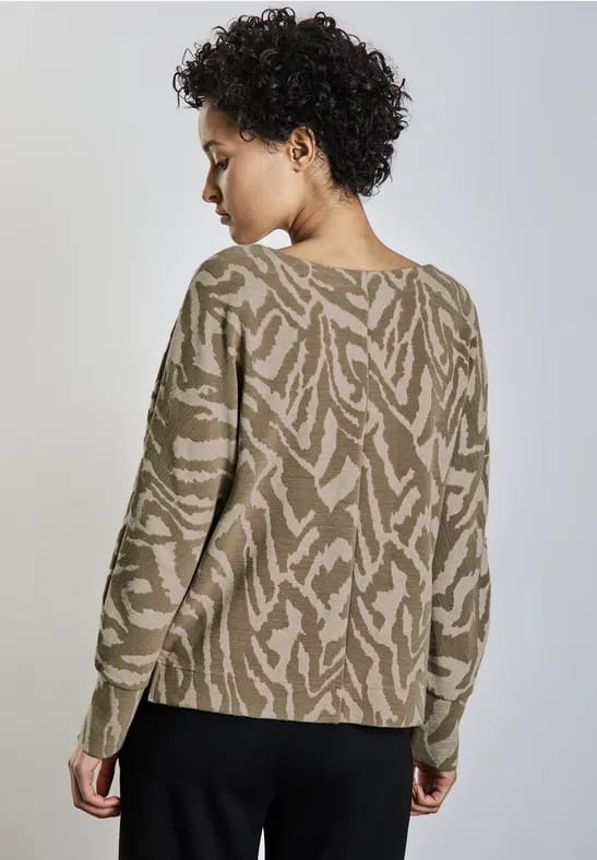Tweekleurig jacquard overhemd