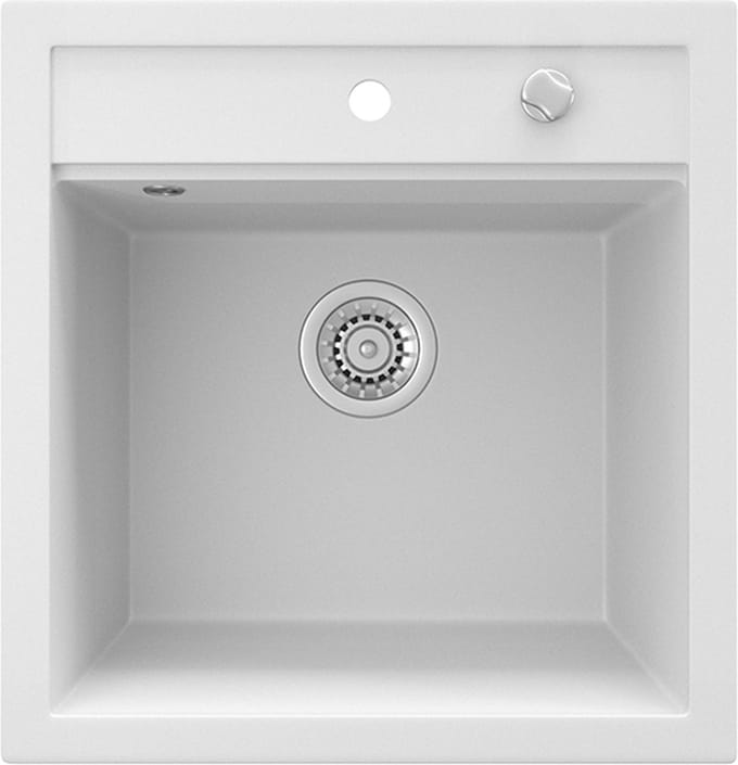 Bergström Tesa Spoelbak – 49 x 51 cm Wit