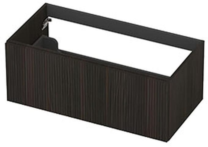 INK - Onderkast 1L Fineer Gefreesd Tbv Greep - 900x450x400 Mm - Matt Intens Black