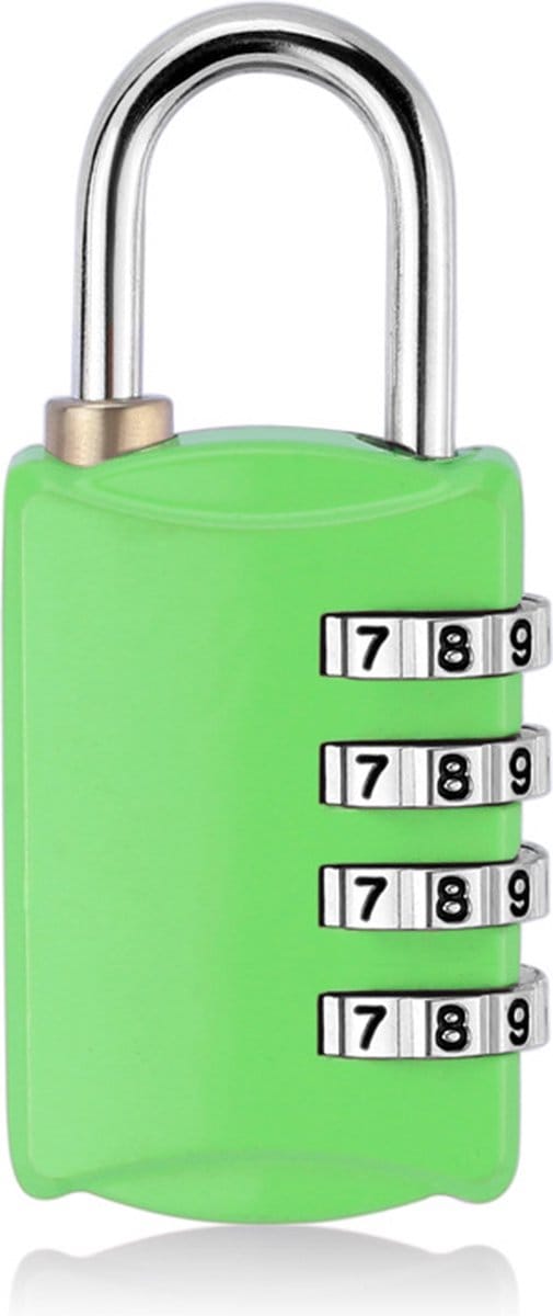 Hangslot - Cijferslot - Hangcijferslot - Met Cijfercode - 54mm - Groen