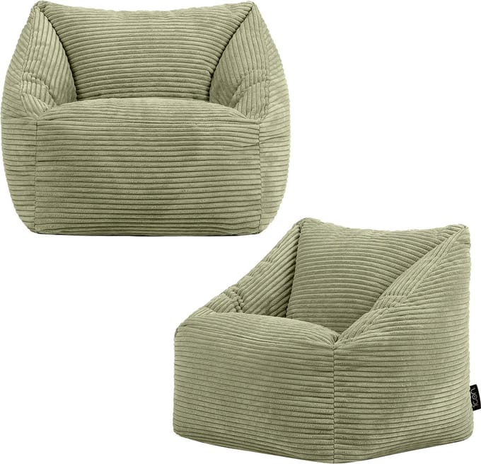 icon - Natalia Kinderzitzak Stoel - Set van 2 - Ribfluweel - Saliegroen