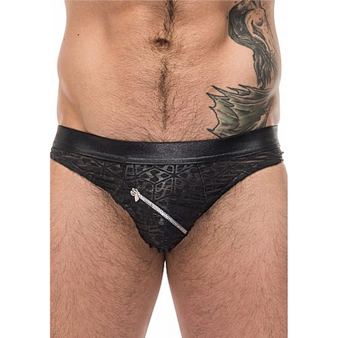Male Power - Zip Bikini - Black