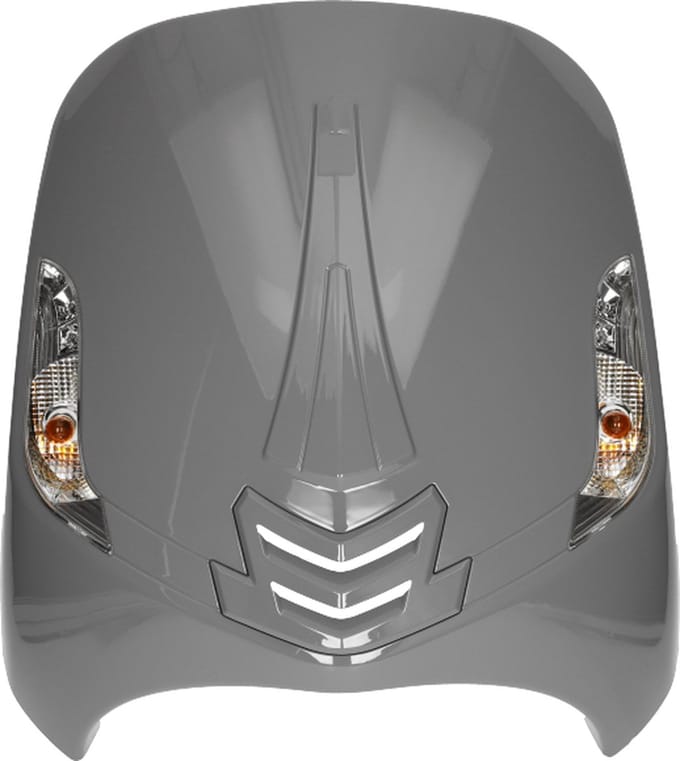 Voorkap met knipperlichten voor AGM VX50, BTC Riva new style Nardo grey
