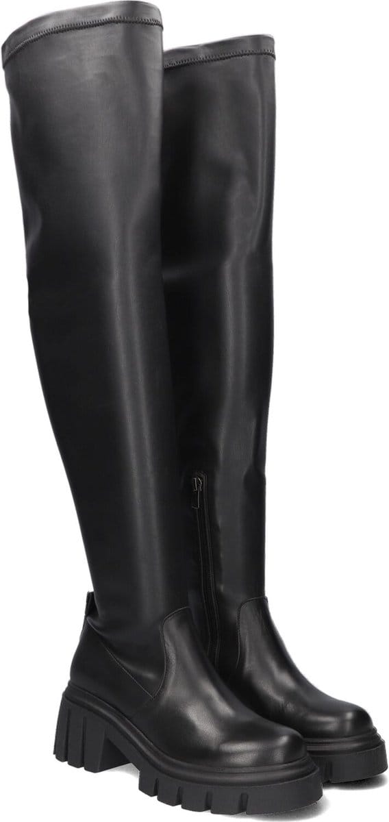 Notre-V 297009 Laarzen - Leatherlook - Dames - Zwart - Maat 41