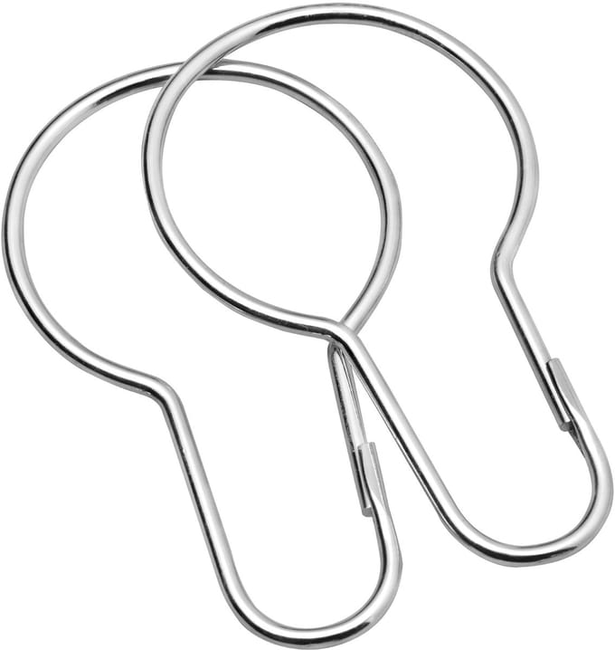 Sealskin Hooks Douchegordijnringen (12 stuks) Metaal/RVS