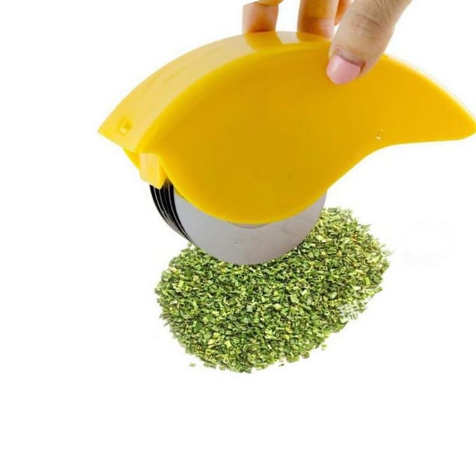 1pc Creative Kitchen Roller Oignon Ail Cutter Légumes Cutter Cuisine Accessoires Gadgets vert