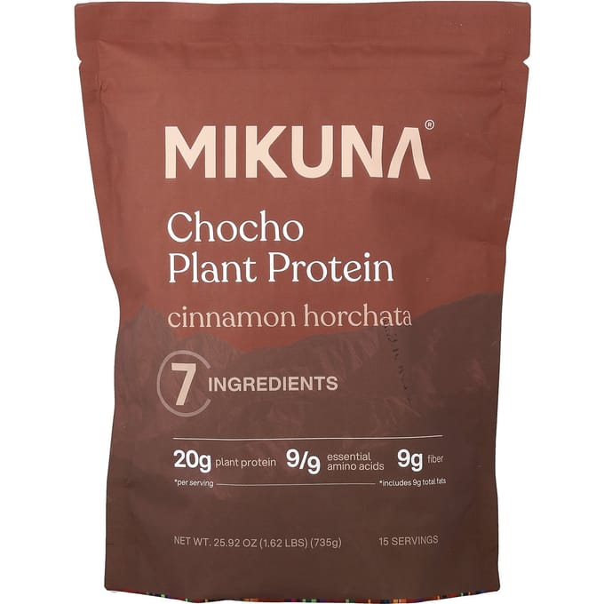 MIKUNA, Chocho Plantaardig Eiwitpoeder, Kaneel Horchata, 735g (1,62 pond)