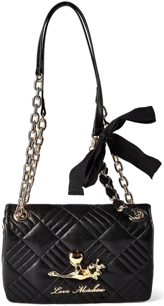 Love Moschino Frog Bag Schoudertas 22 cm - Dames - black
