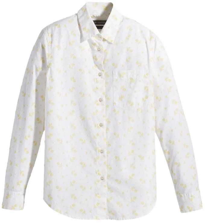 Dockers Original Overhemd Met Lange Mouwen Beige L Vrouw