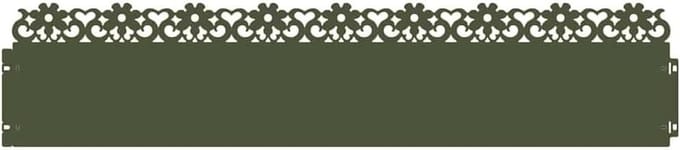 Gazonranden - Tuinafscheiding - Tuin Decoratie - Duurzaam Metaal - 20 Stuks 103cm - Olijf Groen