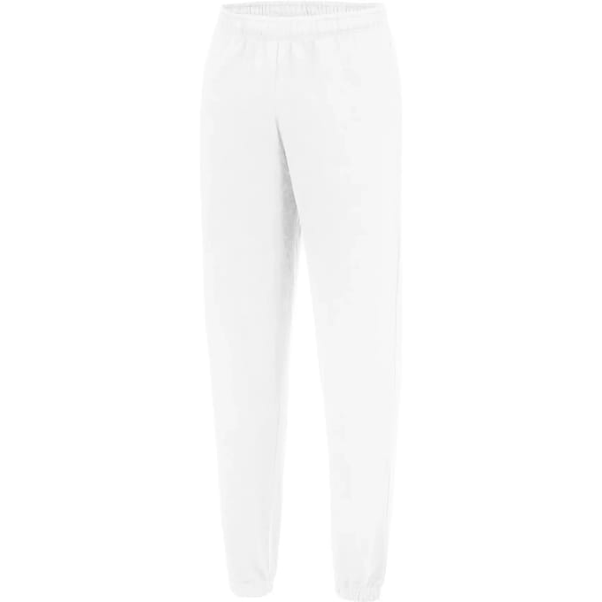 College Cuffed Joggingsbroek met elastische taille Arctic White - M