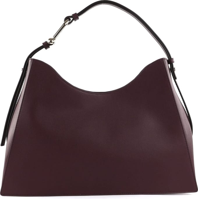 FURLA Leren Schoudertas Nuvola Hobo Chianti Wijnrood