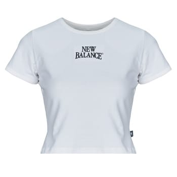 T-shirt Korte Mouw New Balance LINEAR HERITAGE RINGER TSHIRT