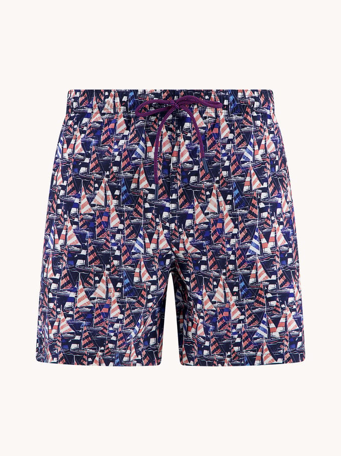A Fish Named Fred A Fish Named Fred Zwemshort Sailing Boats Navy  3XL