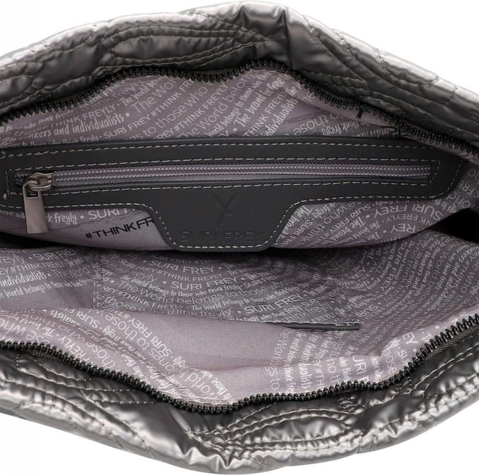 SURI FREY Schoudertas Sherry Beutel Darksilver Zilverkleurig