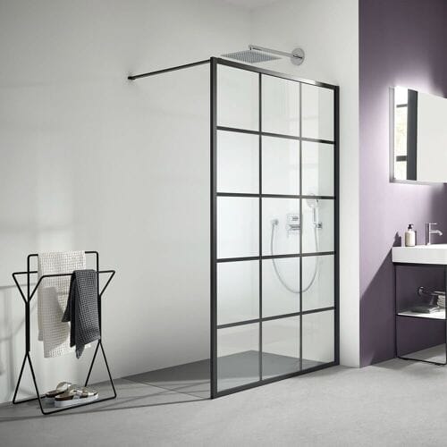 Kermi Dark Edition WALK-IN XD Print 90 x 200 cm XDWW1090203PK