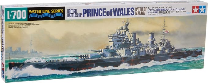 Battleship Prince of Wales 1:700 Modelbouwset - Historisch Slagschip