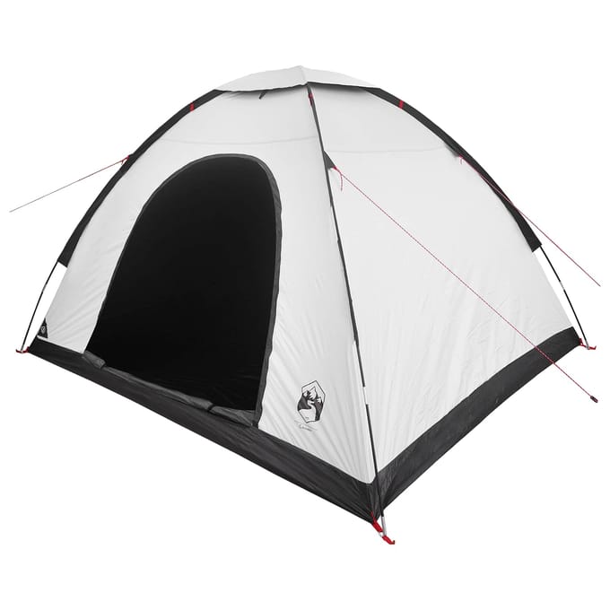 vidaXL - Kamperen - tent - 4-persoons - Wit - Blackout